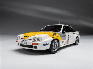 RALLYE PACK Opel Manta Gr.B Guy Fréquelin 1984 Tour de Corse +  Chevrolet G30 Assistance und Trailer OttO mobile 1:18 Resinemodell (Türen, Motorhaube... nicht zu öffnen!)